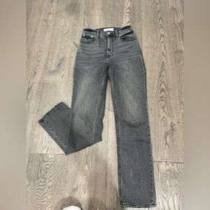 A&F Ankle Straight Jeans